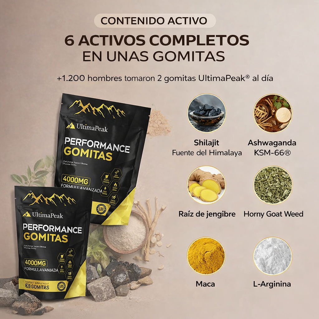 Gomitas de shilajit. Oferta 3 más 1 de regalo